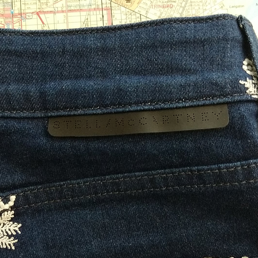 Stella McCartney Embroidered Denim Shorts - Picture 3 of 6